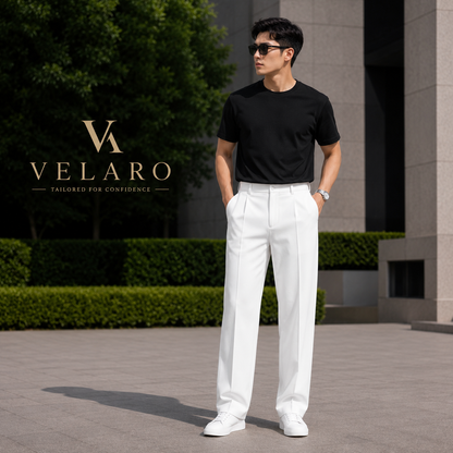 Milano Pleated Trousers - Ivory