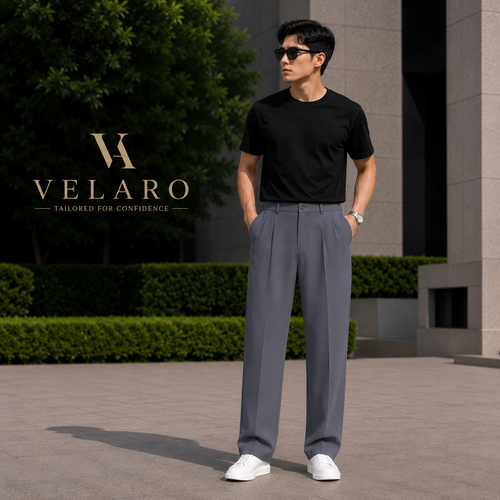 Milano Pleated Trousers - Grey
