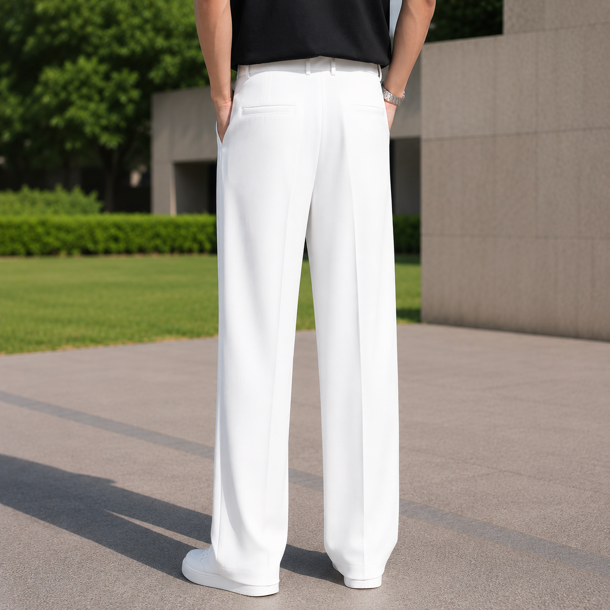 Milano Pleated Trousers - Ivory