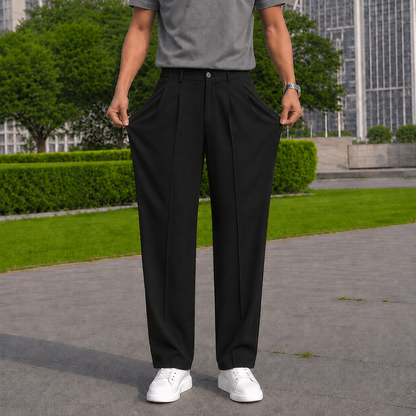 Milano Pleated Trousers - Black