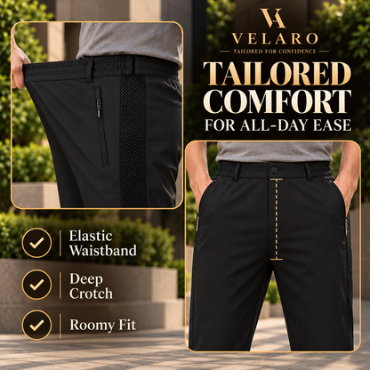 Men's Breathable mesh Panel Casual pants
