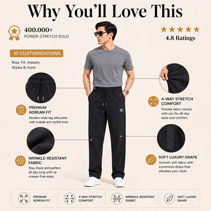 Premium Korean Mesh Pants - BLACK